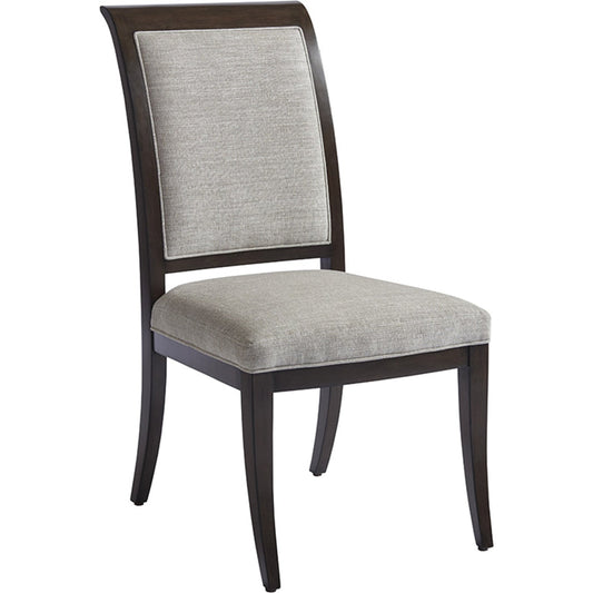 Kathryn Upholstered Side Chair by Lexington in gray. Made from unique in a transitional style.
