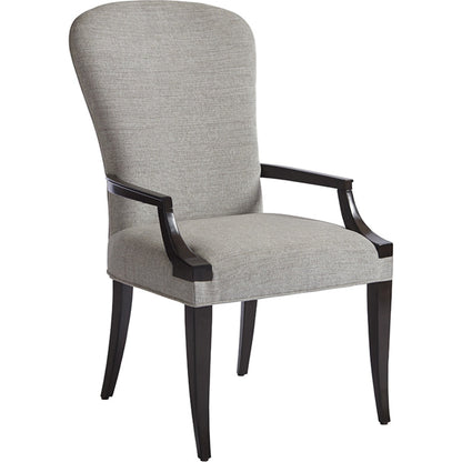 Schuler Upholstered Arm Chair by Barclay Butera in gray. Made from unique in a transitional style.