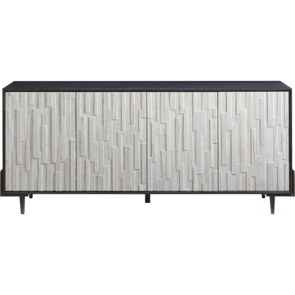 Curated Olso Entertainment Console by Universal Furniture in onyx and onyx. Made from unique in a modern style.