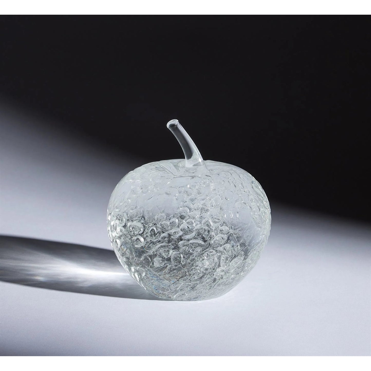 016 SI-2323671 | Lifestyle | Ghost Apple Glass Fruit by Global Views in clear. Made from unique in a modern style.