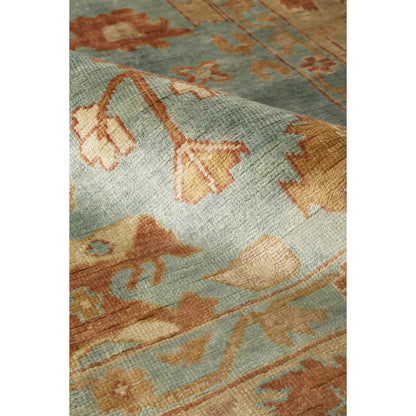 Antique Weave Oushak Rug X by Exquisite Rugs in dark blue, beige. Made from new zealand wool in a unique style.