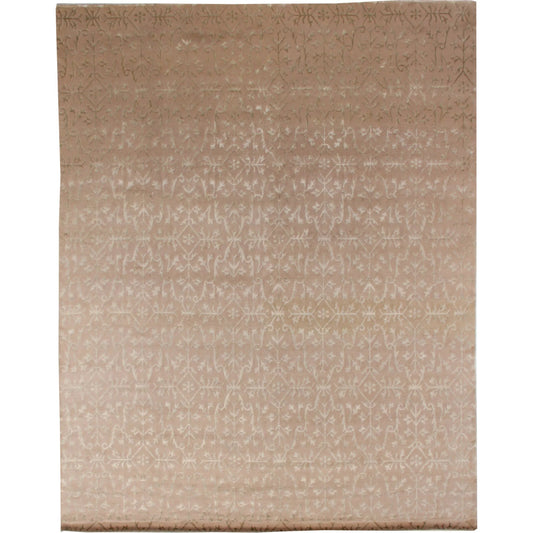 Super Tibetan 9162 Rug by Exquisite Rugs in ivory. Made from wool, bamboo silk in a unique style.