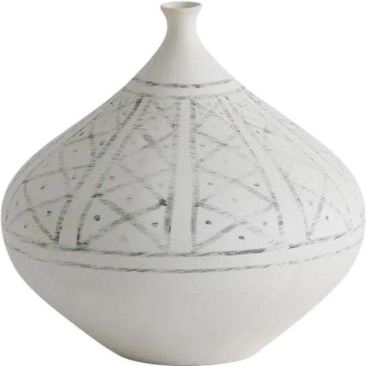 Grenz Vase by Global Views in hand painted. Made from porcelain in a eclectic & global style.