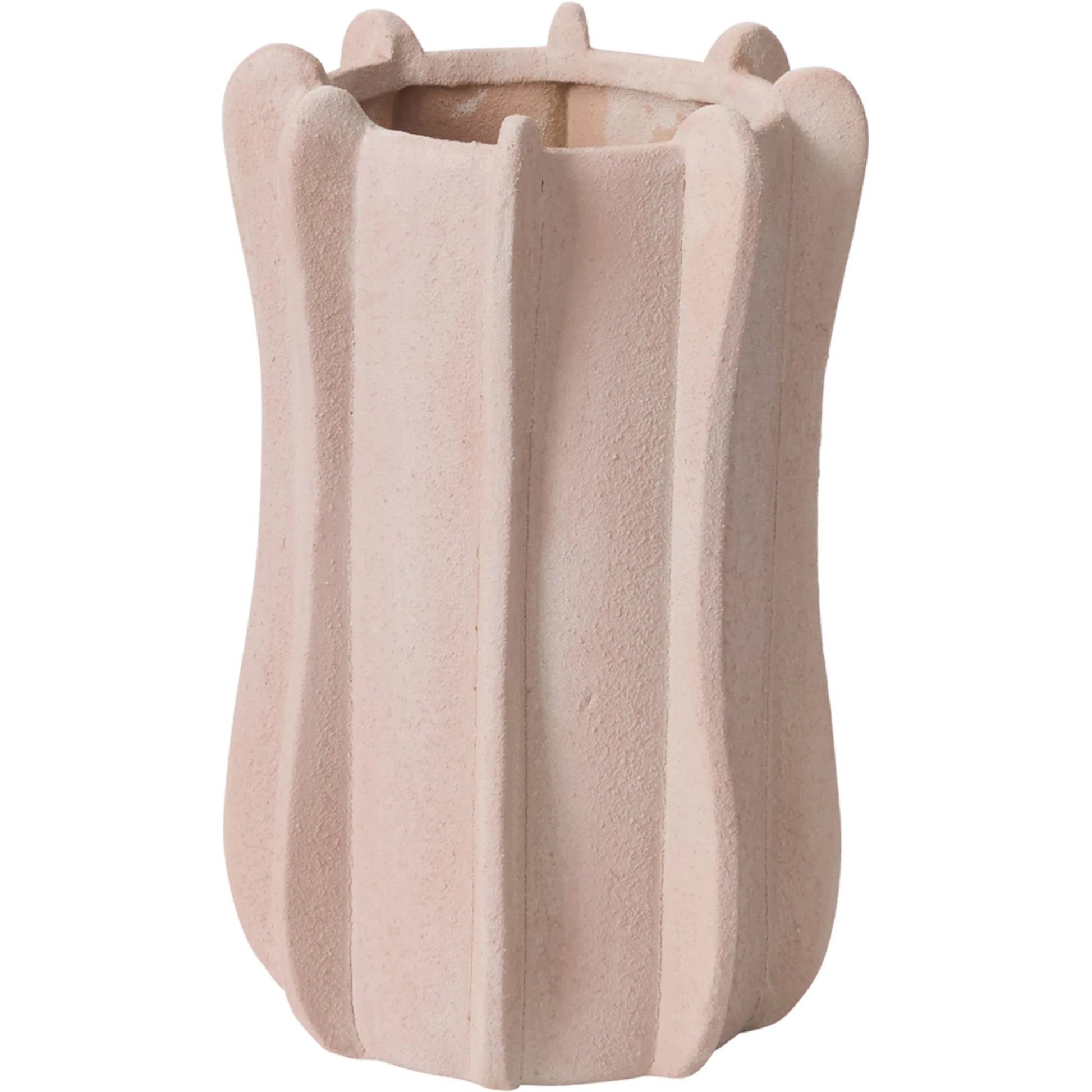 Claudia Vase by Accent Decor in pink. Made from ceramic in a unique style.