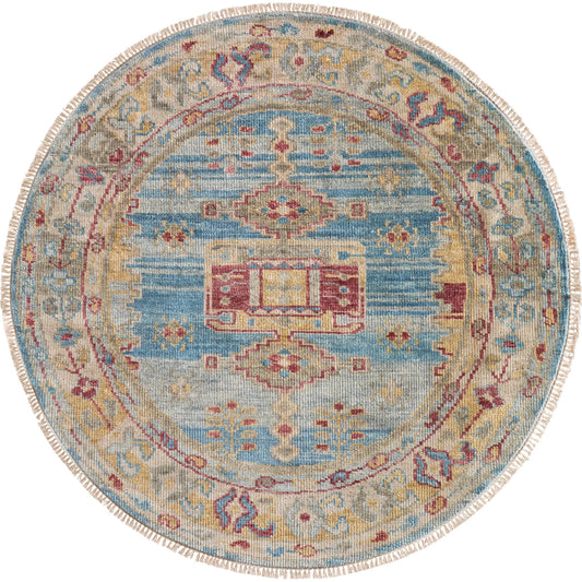 Fillmore Traditional Geometric Rug - 6944F by Feizy in blue, yellow, red. Made from wool in a unique style.