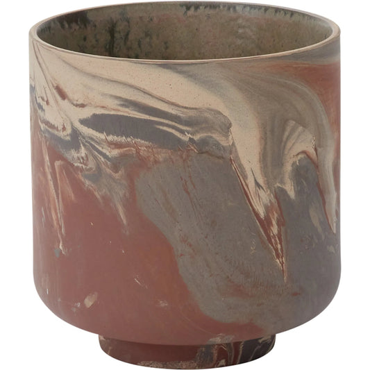 Tedros Pot by Accent Decor in brown. Made from ceramic in a modern style.