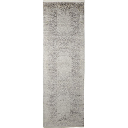 Sarrant Transitional Rug - 3964F by Feizy in gray, ivory, tan. Made from viscose, polyester in a unique style.