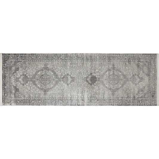 Sarrant Transitional Rug - 3967F by Feizy in gray, silver, ivory. Made from viscose, polyester in a unique style.