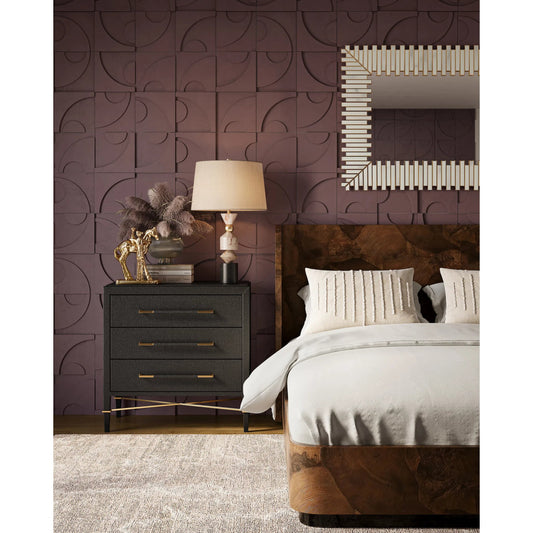 Seguso Table Lamp by Currey and Company in natural, black, brass. Made from black marquina, fossil beige, tennessee pink marble, golden calacatta marble, metal in a modern style.