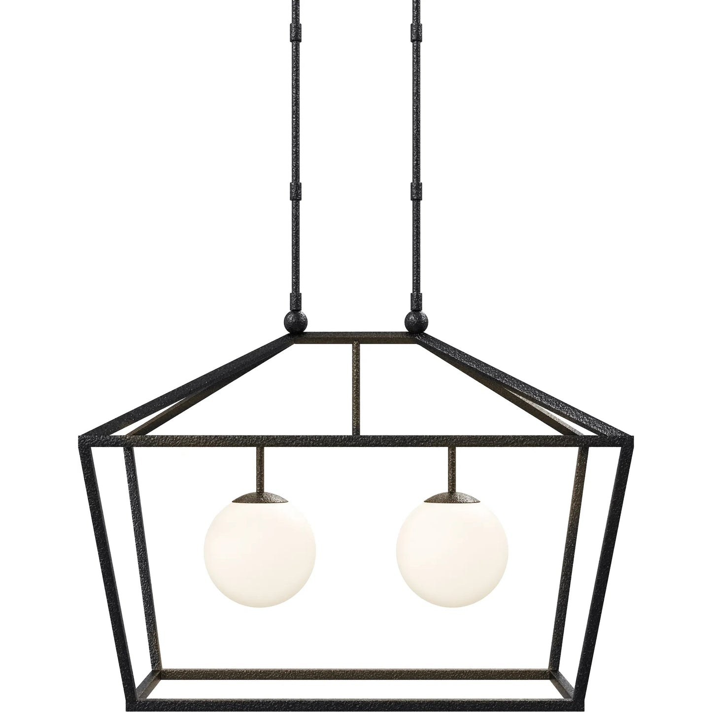 004 SI-2387014 | Additional Silo | Denison Outdoor Lantern by Currey and Company in black, frosted white. Made from wrought iron, glass in a modern style.