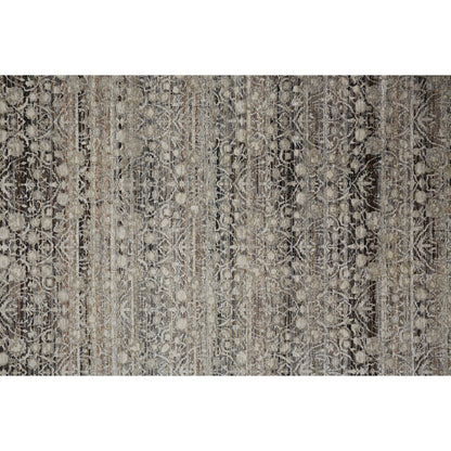 Caprio Transitional Damask Rug - 3961F by Feizy in gray, ivory, tan. Made from polyester, viscose in a unique style.