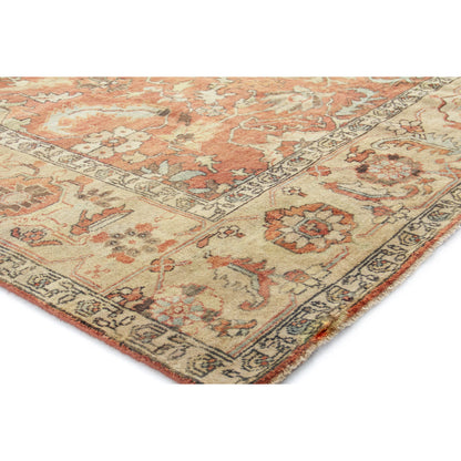 Antique Weave Handmade Serapi Rug by Exquisite Rugs in rust, gold. Made from new zealand wool in a unique style.