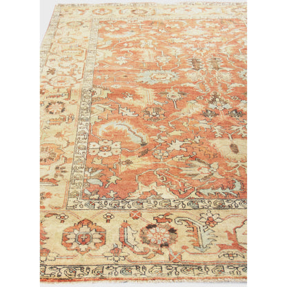 Antique Weave Handmade Serapi Rug by Exquisite Rugs in rust, gold. Made from new zealand wool in a unique style.