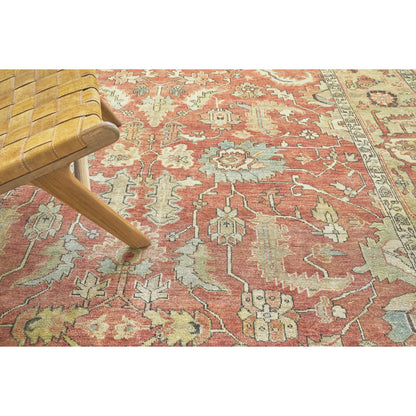 Antique Weave Handmade Serapi Rug by Exquisite Rugs in rust, gold. Made from new zealand wool in a unique style.