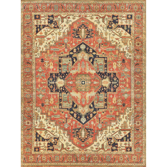 Fine Serapi 9206 Rug by Exquisite Rugs in rust, ivory. Made from new zealand wool in a unique style.
