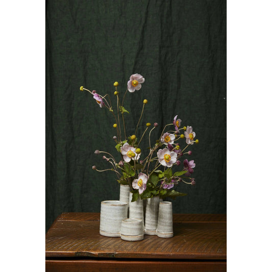 Barley Vase by Accent Decor in off-white. Made from ceramic in a modern style.