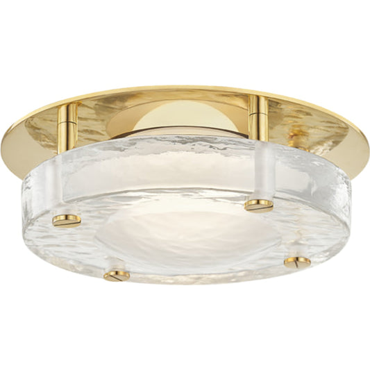 Heath Flush Mount by Hudson Valley. Made from brass in a transitional style.