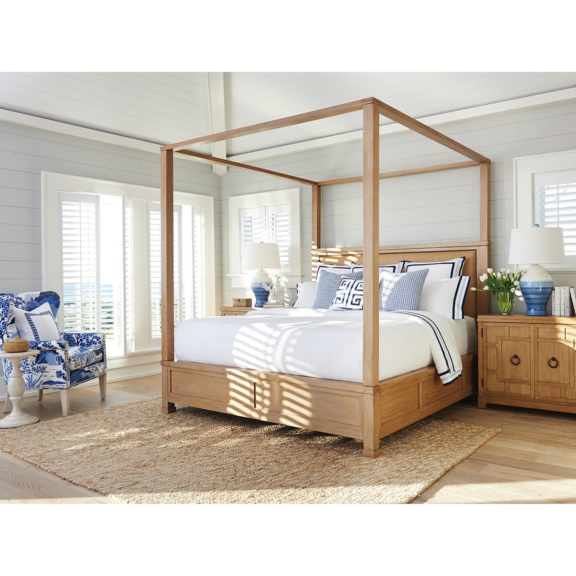 Shorecliff Canopy Bed by Lexington. Made from unique in a cottage & farmhouse style.