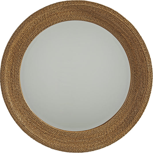 La Jolla Woven Round Mirror by Lexington. Made from unique in a coastal style.