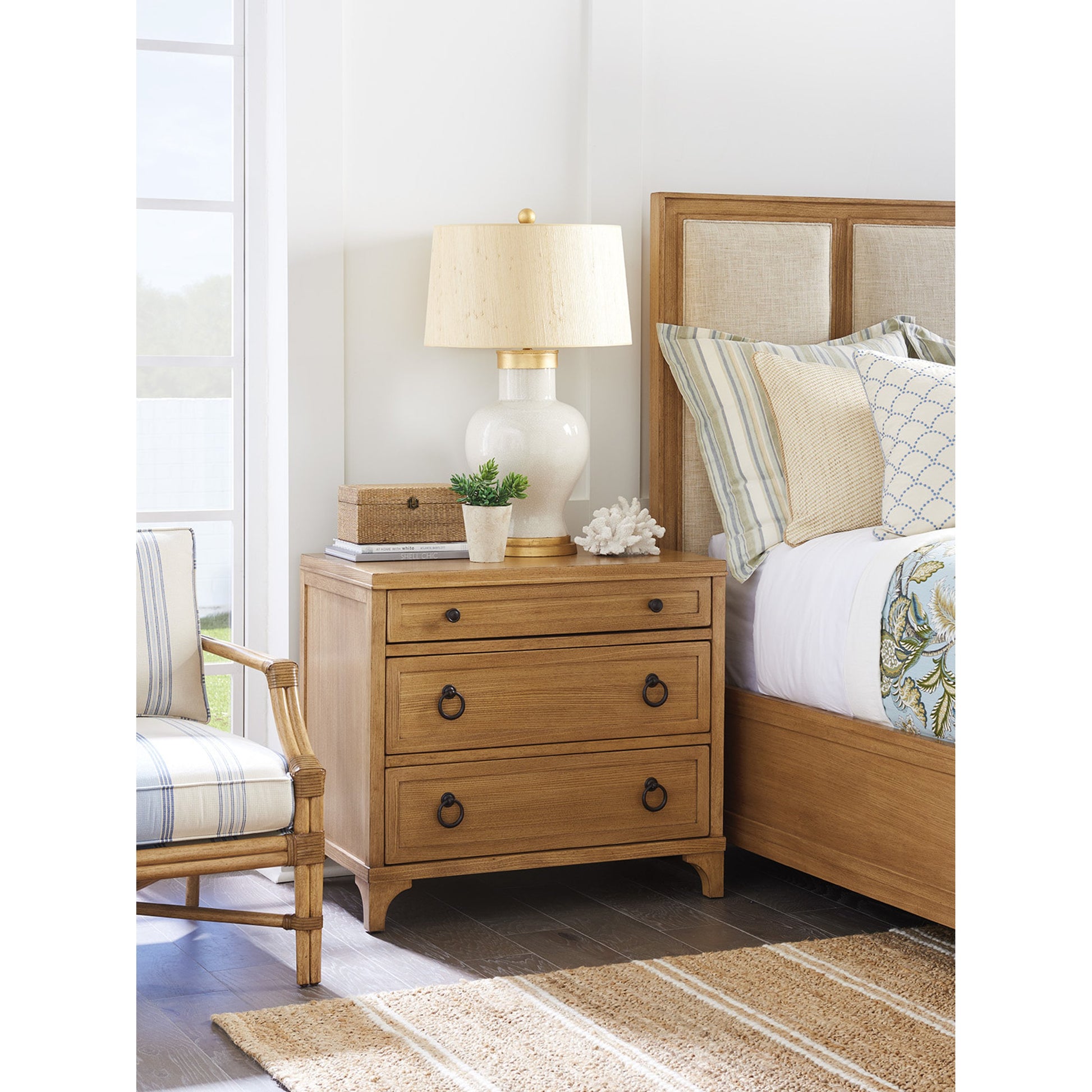 Cliff Nightstand by Barclay Butera. Made from unique in a cottage & farmhouse style.
