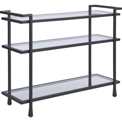 Huntington Metal Server by Lexington in aged bronze. Made from unique in a transitional style.