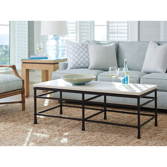 Breakwater Metal and Stone Cocktail Table by Lexington. Made from unique in a modern style.