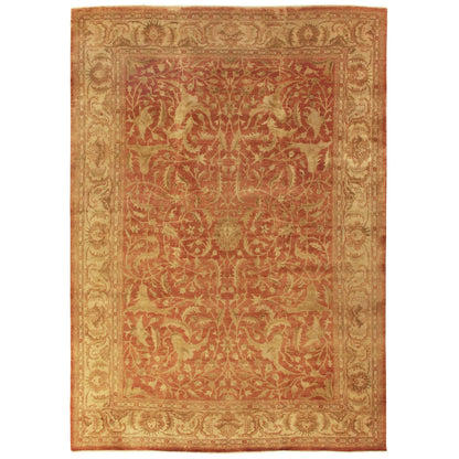 Antique Weave Oushak 9210 Rug by Exquisite Rugs in rust, ivory. Made from new zealand wool in a unique style.