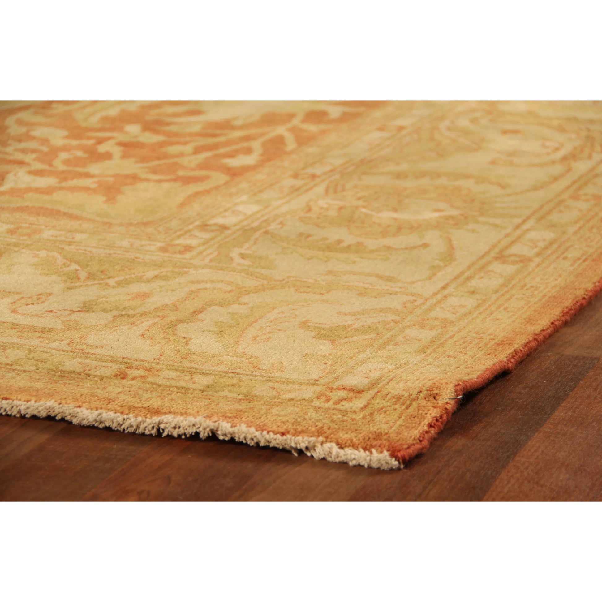 Antique Weave Oushak 9210 Rug by Exquisite Rugs in rust, ivory. Made from new zealand wool in a unique style.