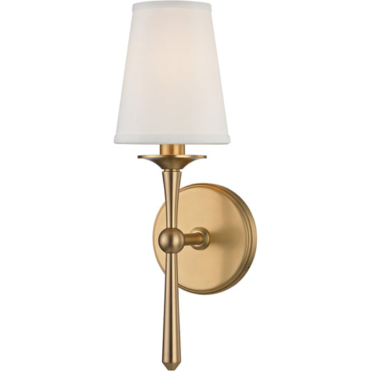 Islip Wall Sconce by Hudson Valley. Made from brass in a transitional style.