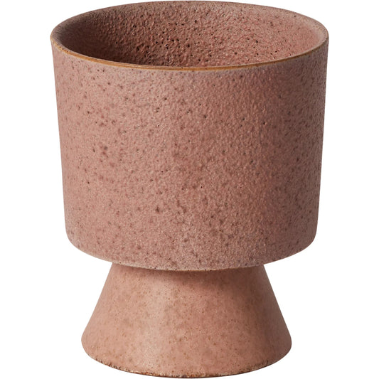 Tarte Footed Pot by Accent Decor in pink. Made from ceramic in a unique style.