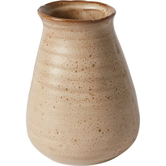 Nema Vase by Accent Decor in tan. Made from ceramic in a modern style.