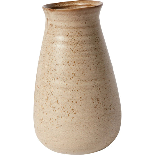 Nema Vase by Accent Decor in tan. Made from ceramic in a modern style.