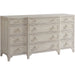 Garnet Breakfront Dresser by Lexington. Made from unique in a traditional style.