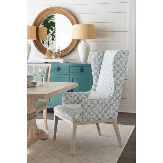Seacliff Upholstered Host Wing Chair by Lexington. Made from unique in a transitional style.