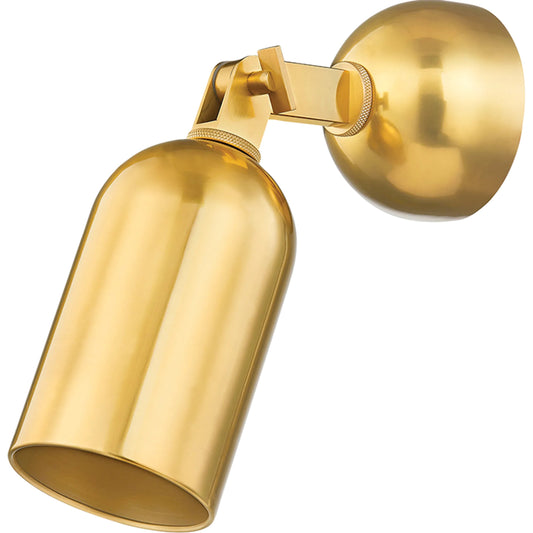 Sturbridge Wall Sconce by Hudson Valley in aged brass. Made from steel in a unique style.