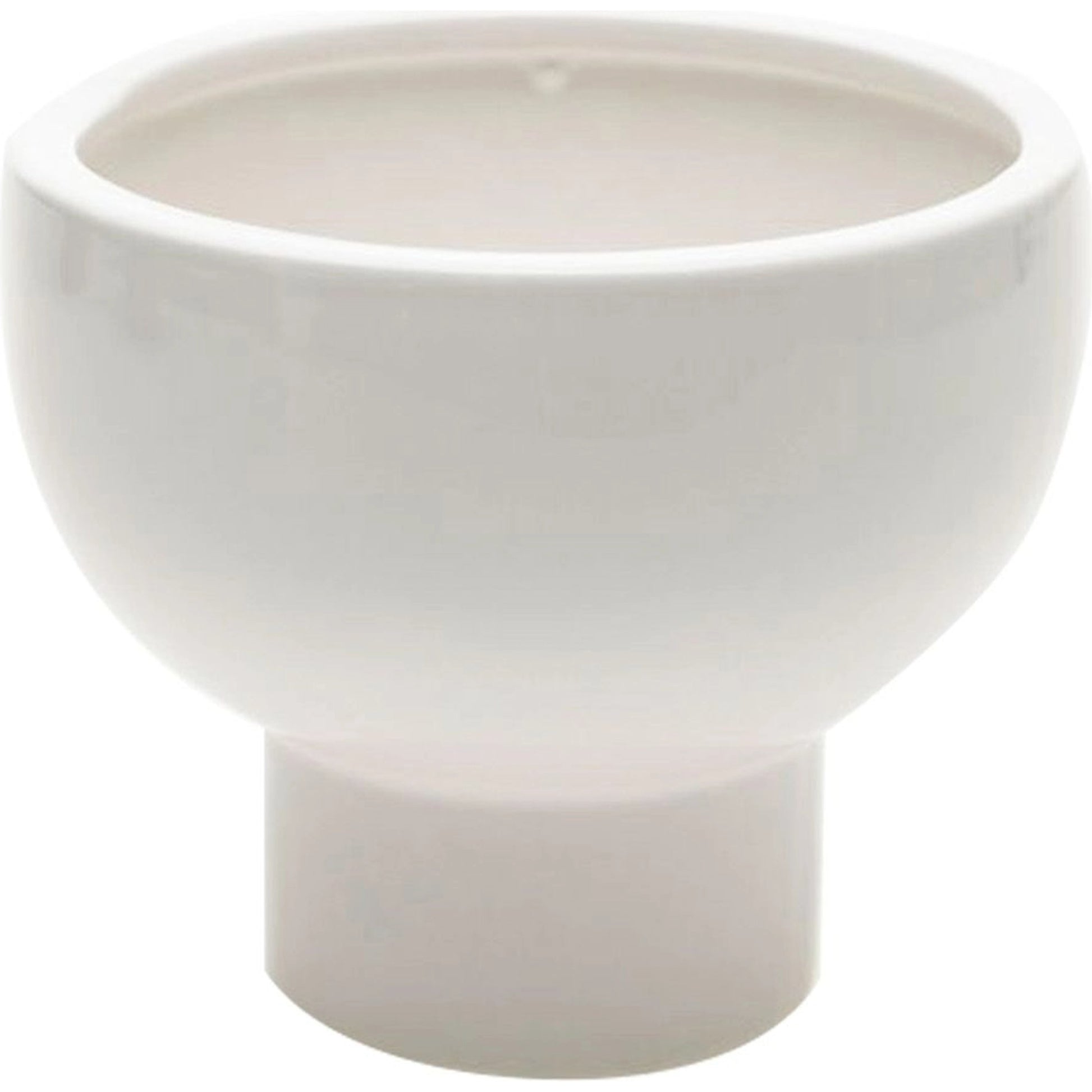 Orion Compote by Accent Decor in white. Made from ceramic in a modern style.