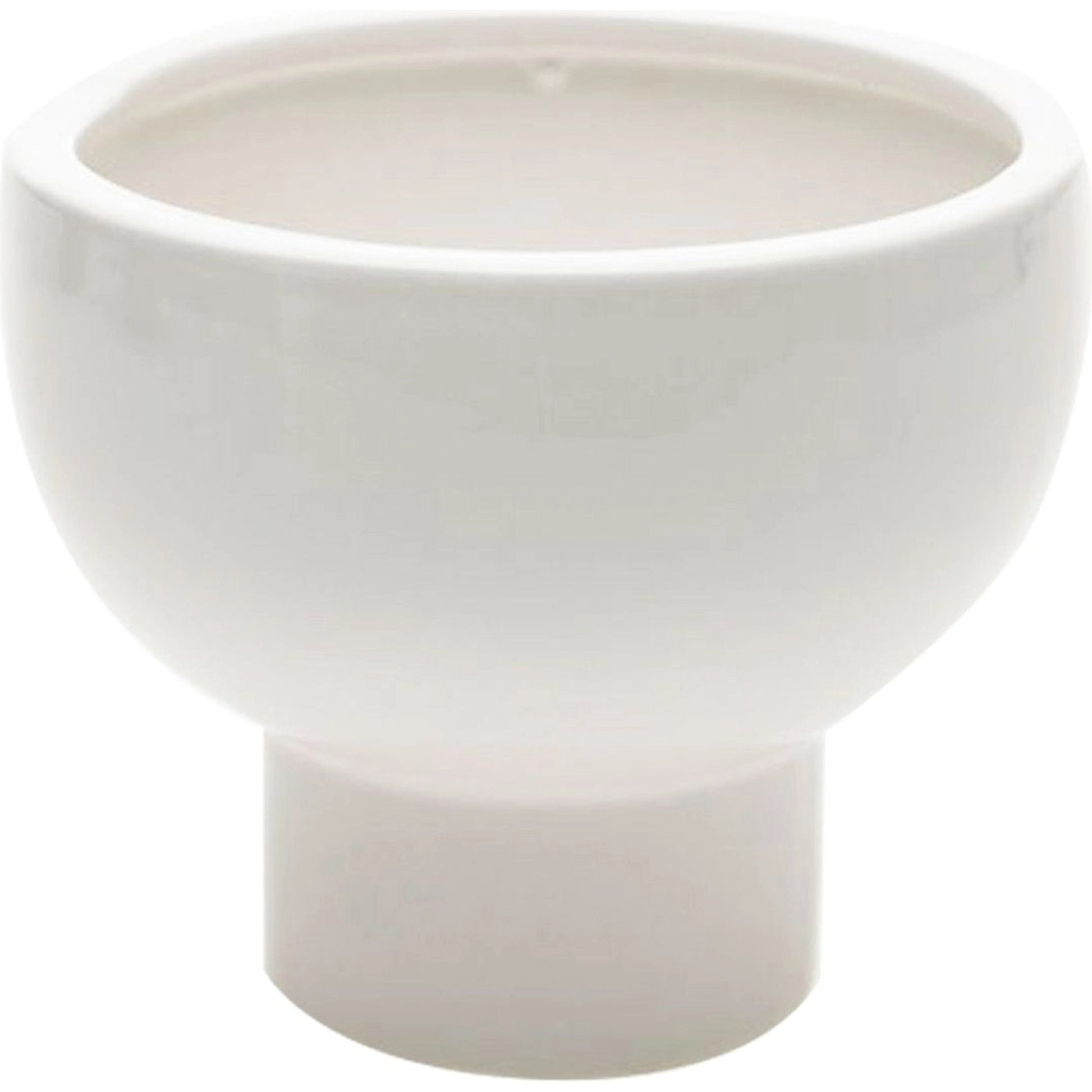 Orion Compote by Accent Decor in white. Made from ceramic in a modern style.