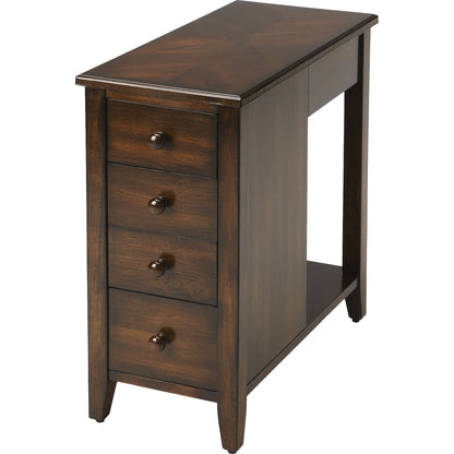 Kelton Chairside Chest by Butler Specialty Company. Made from rubberwood solids, mdf, cherry veneer in a traditional style.