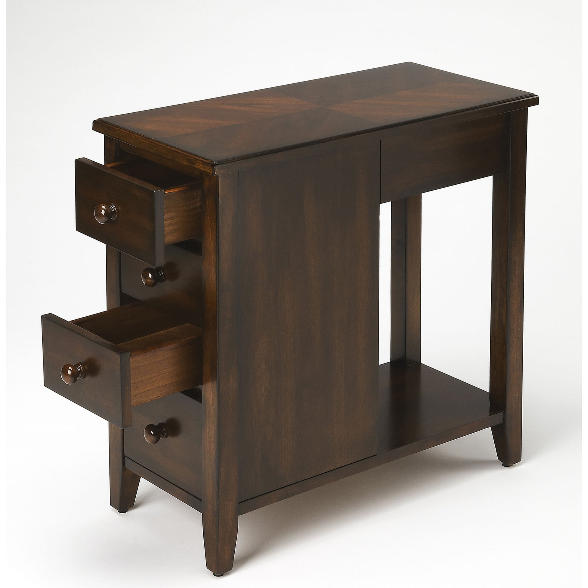 Kelton Chairside Chest by Butler Specialty Company. Made from rubberwood solids, mdf, cherry veneer in a traditional style.