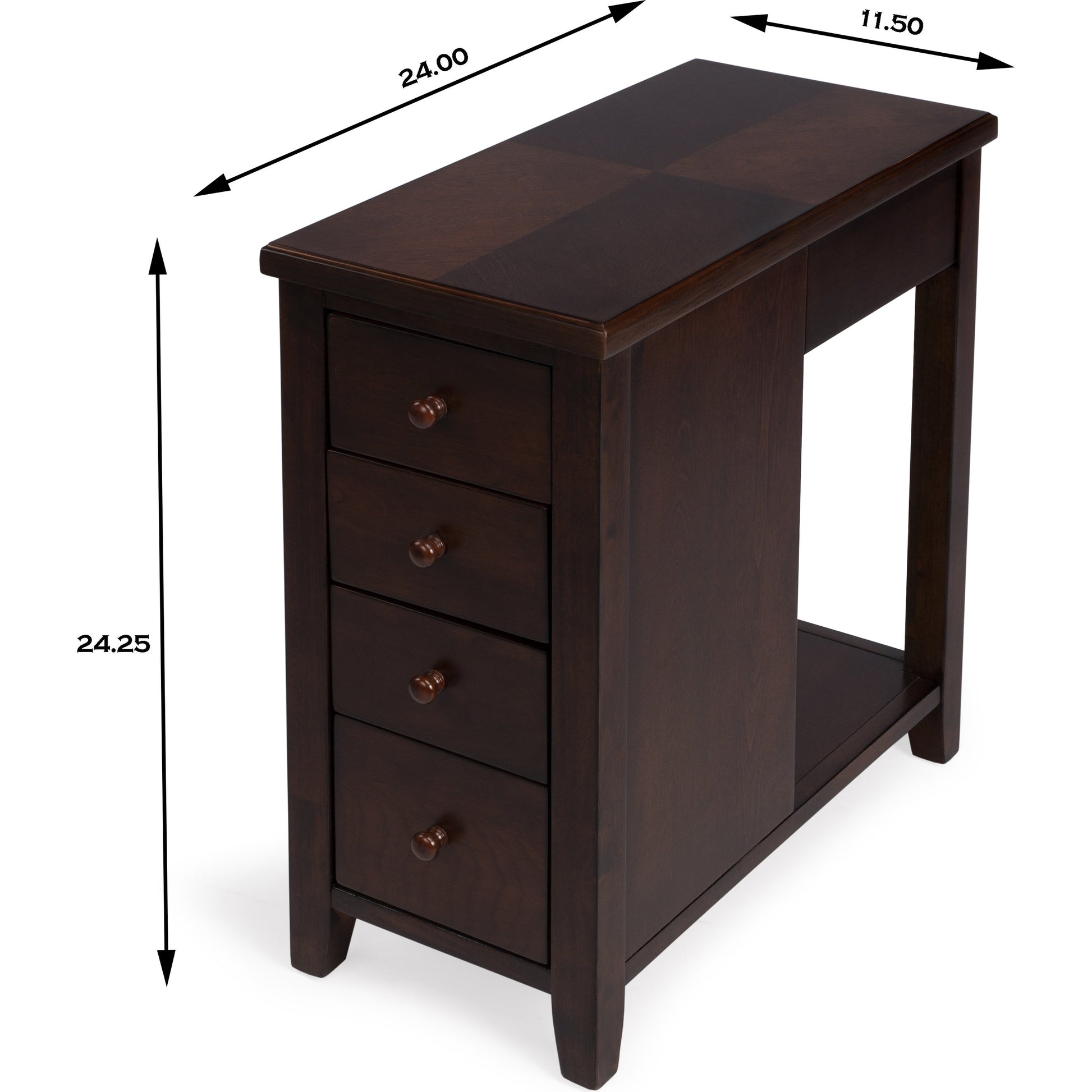 Kelton Chairside Chest by Butler Specialty Company. Made from rubberwood solids, mdf, cherry veneer in a traditional style.