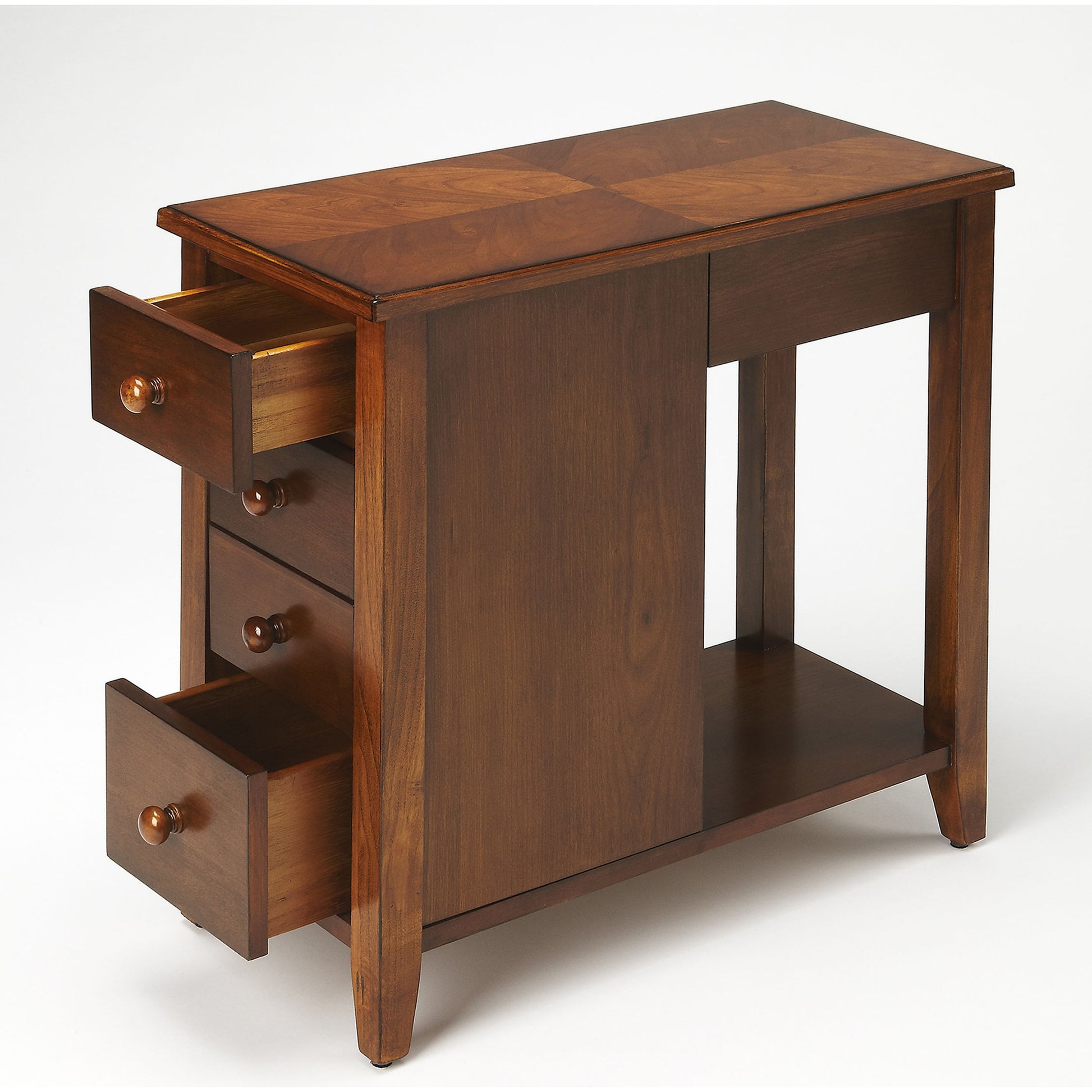 Kelton Chairside Chest by Butler Specialty Company. Made from rubberwood solids, mdf, cherry veneer in a traditional style.