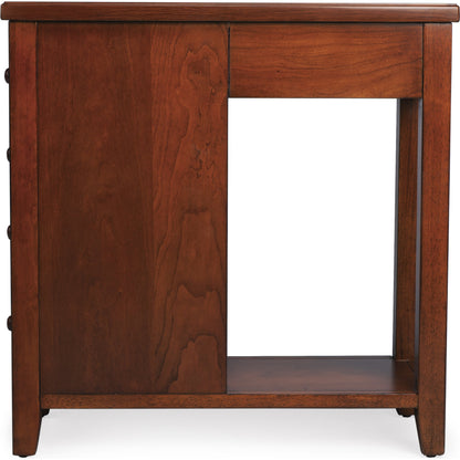 Kelton Chairside Chest by Butler Specialty Company. Made from rubberwood solids, mdf, cherry veneer in a traditional style.