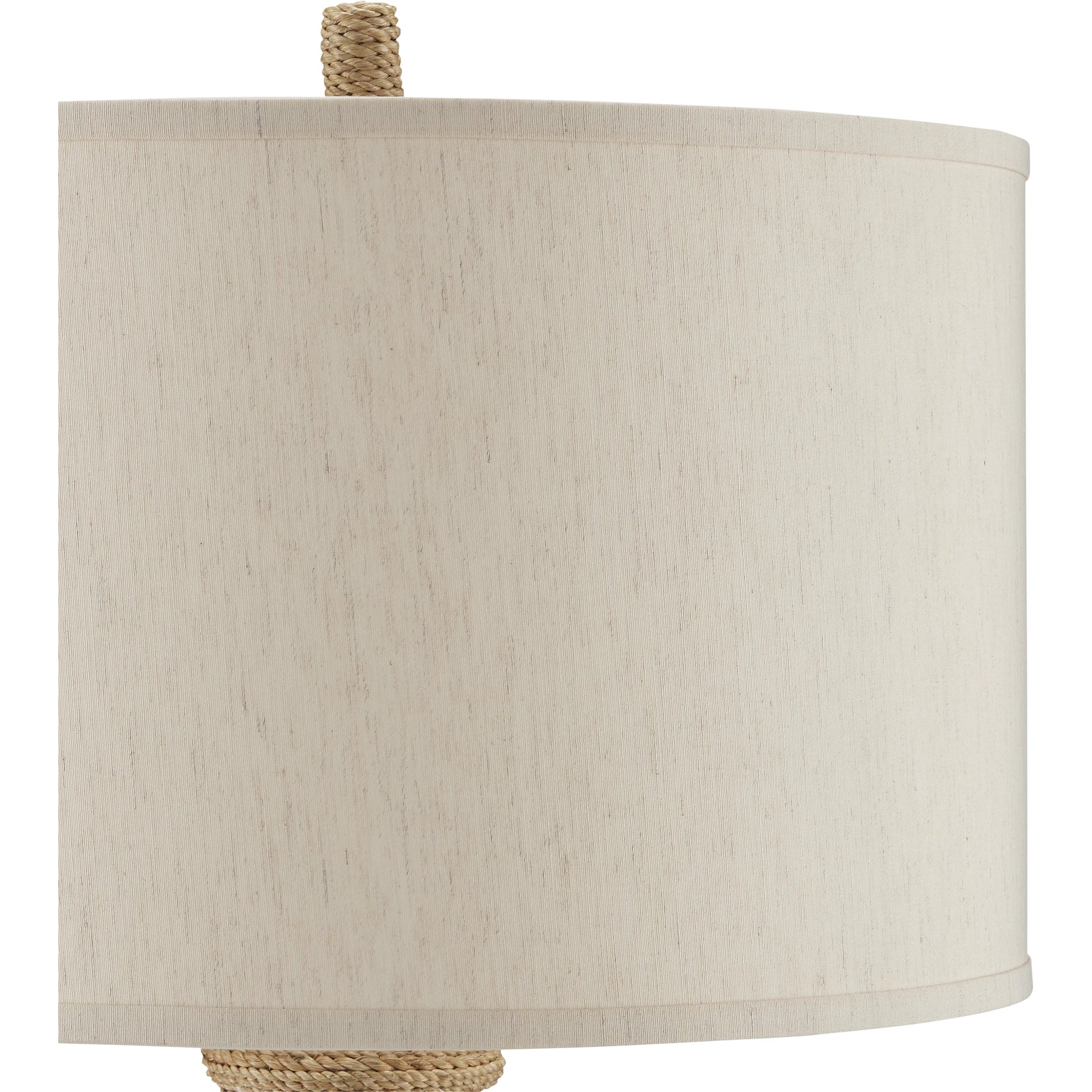 Joppa Table Lamp by Currey and Company. Made from abaca rope in a modern style.