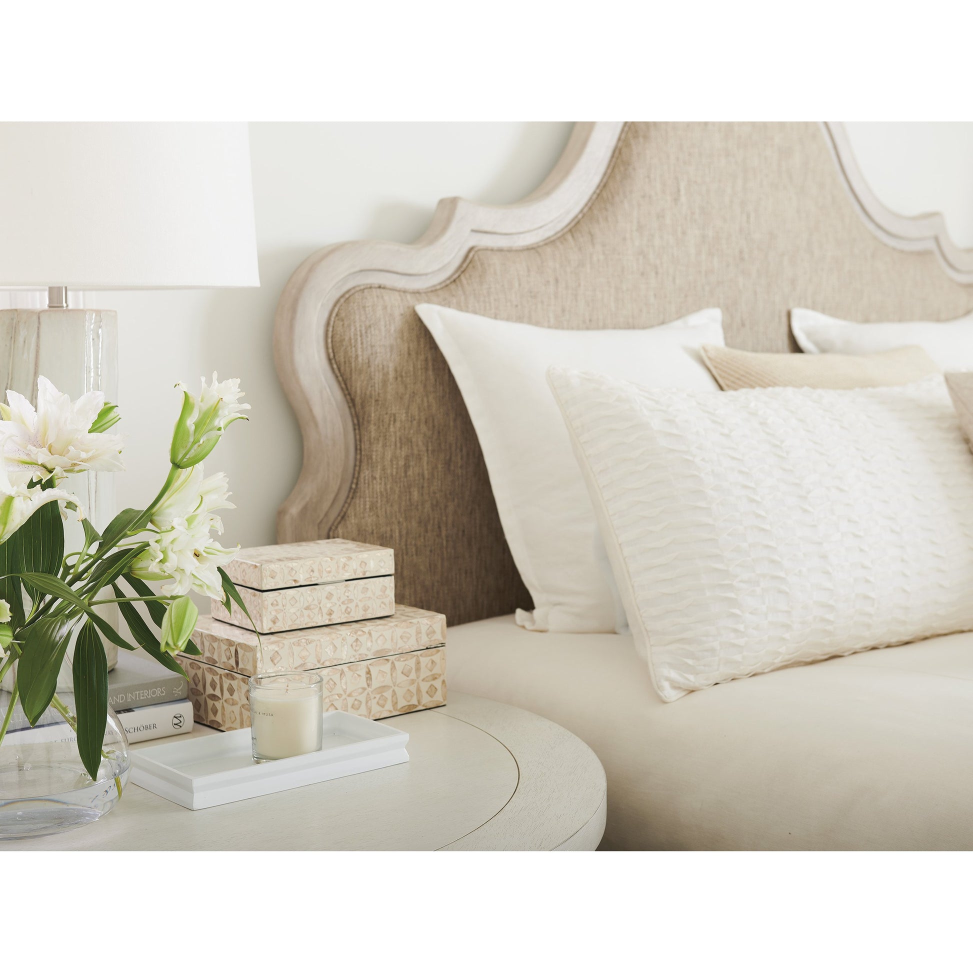 Zuma Upholstered Panel Bed by Barclay Butera. Made from unique in a transitional style.