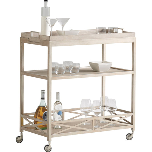 Anacapa Metal Bar Cart by Lexington. Made from unique in a transitional style.