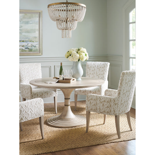 Topanga Round Dining Table by Lexington. Made from unique in a transitional style.