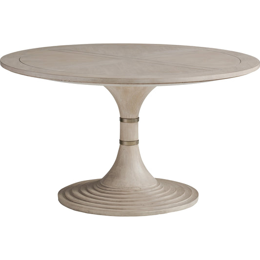 Topanga Round Dining Table by Lexington. Made from unique in a transitional style.