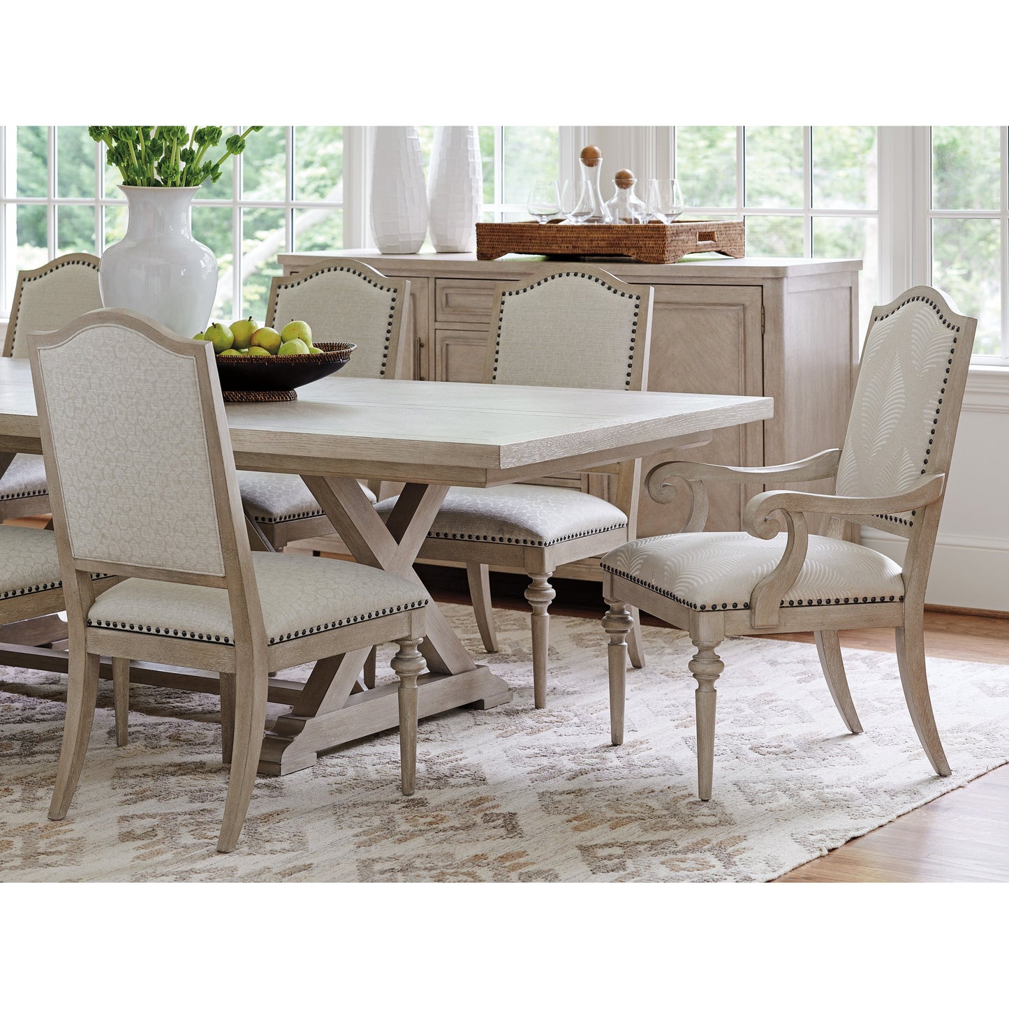 005 SR-834757 | Lifestyle | Aidan Upholstered Side Chair by Barclay Butera. Made from unique in a traditional style.