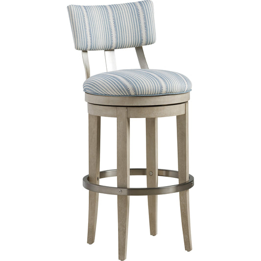 Cliffside Swivel Upholstered Bar Stool by Lexington. Made from unique in a coastal style.