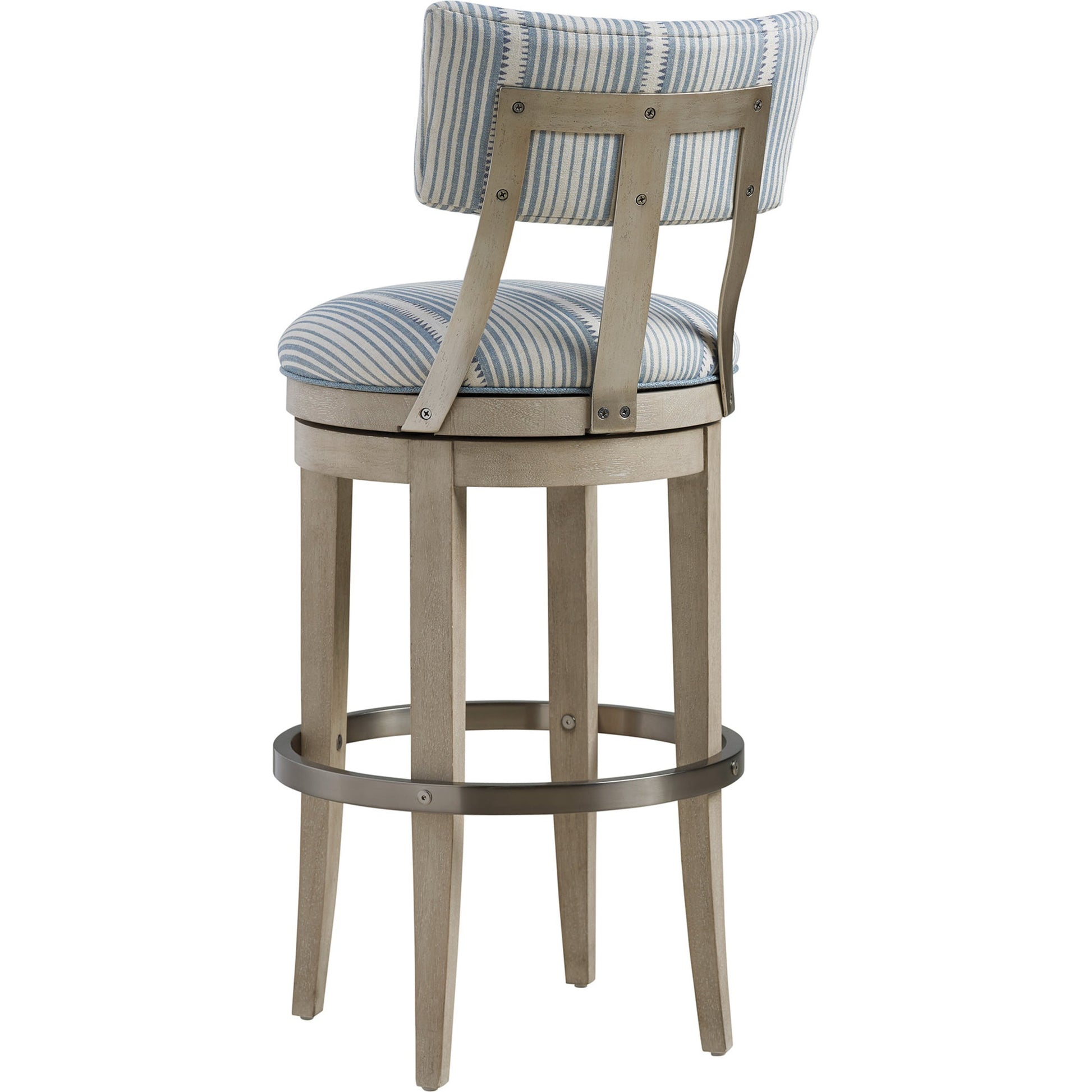 Cliffside Swivel Upholstered Bar Stool by Barclay Butera. Made from unique in a coastal style.